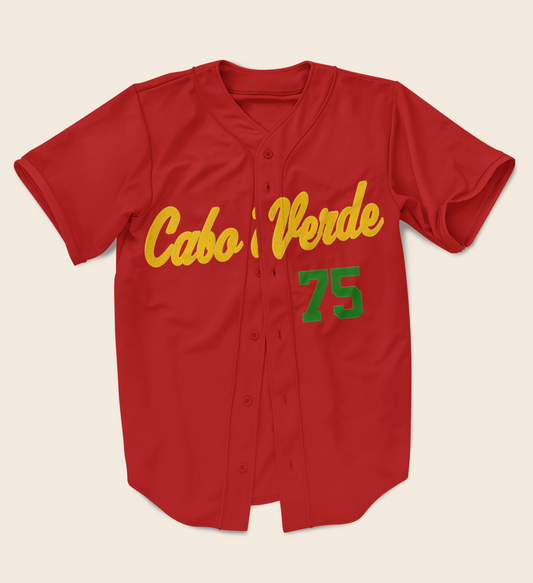 Cabo Verde Full Button Authentic Baseball Jersey [Independence]