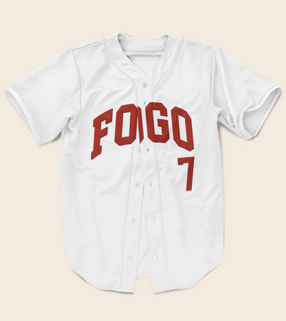 Fogo Full Button Authentic Baseball Jersey