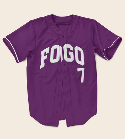 Fogo Full Button Authentic Baseball Jersey