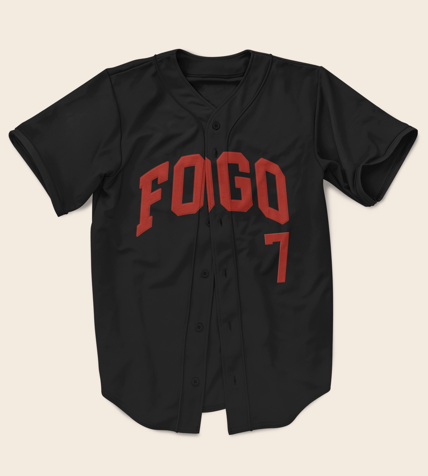 Fogo Full Button Authentic Baseball Jersey