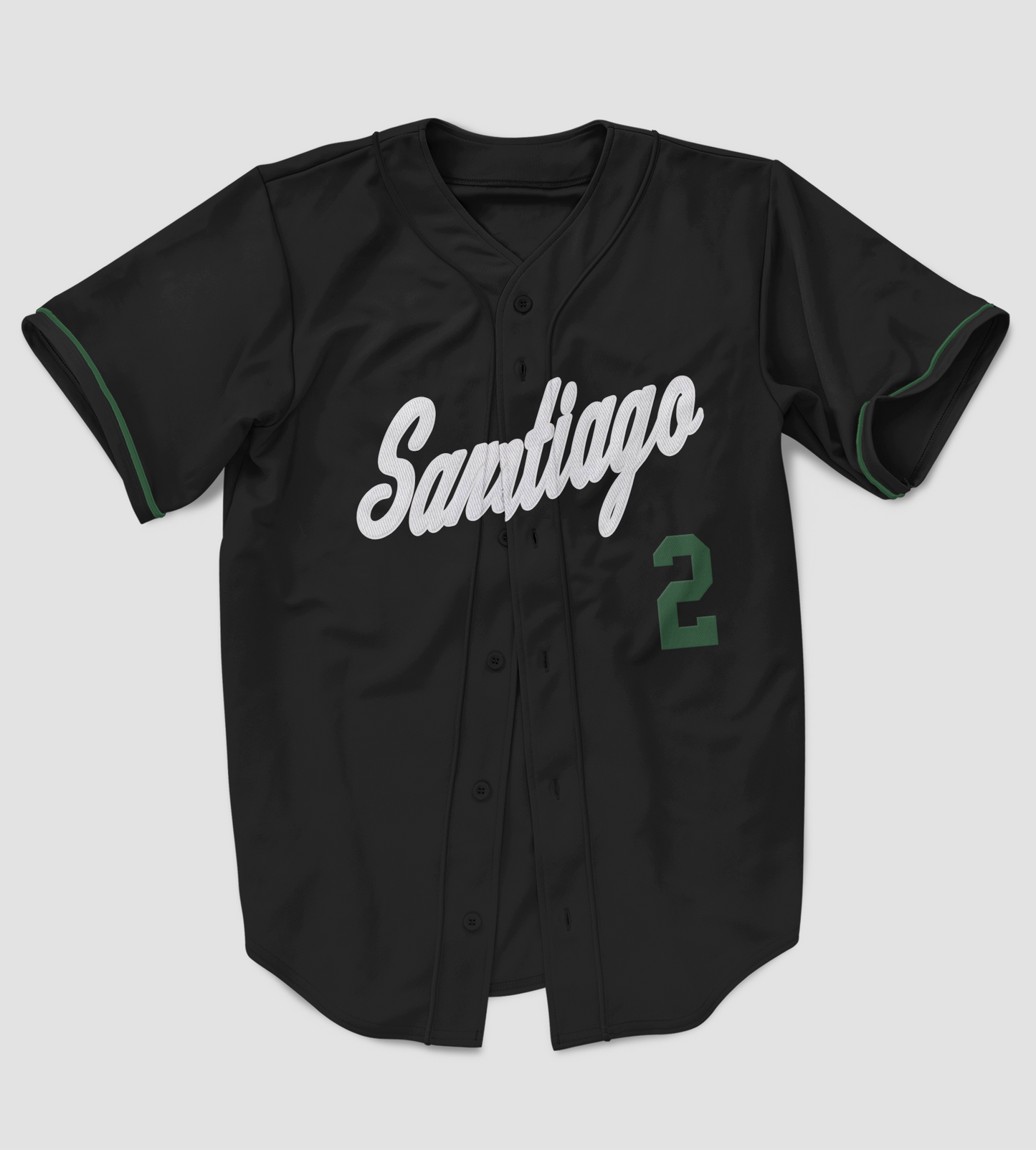 Santiago Full Button Authentic Baseball Jersey