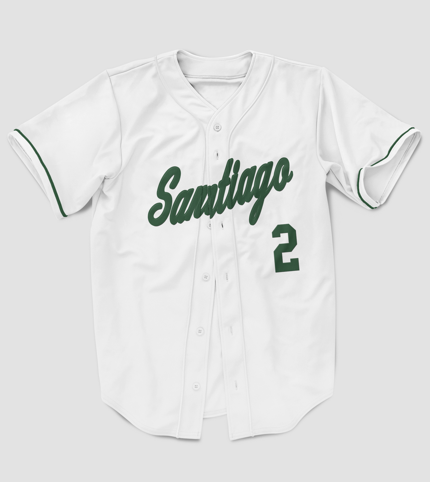 Santiago Full Button Authentic Baseball Jersey