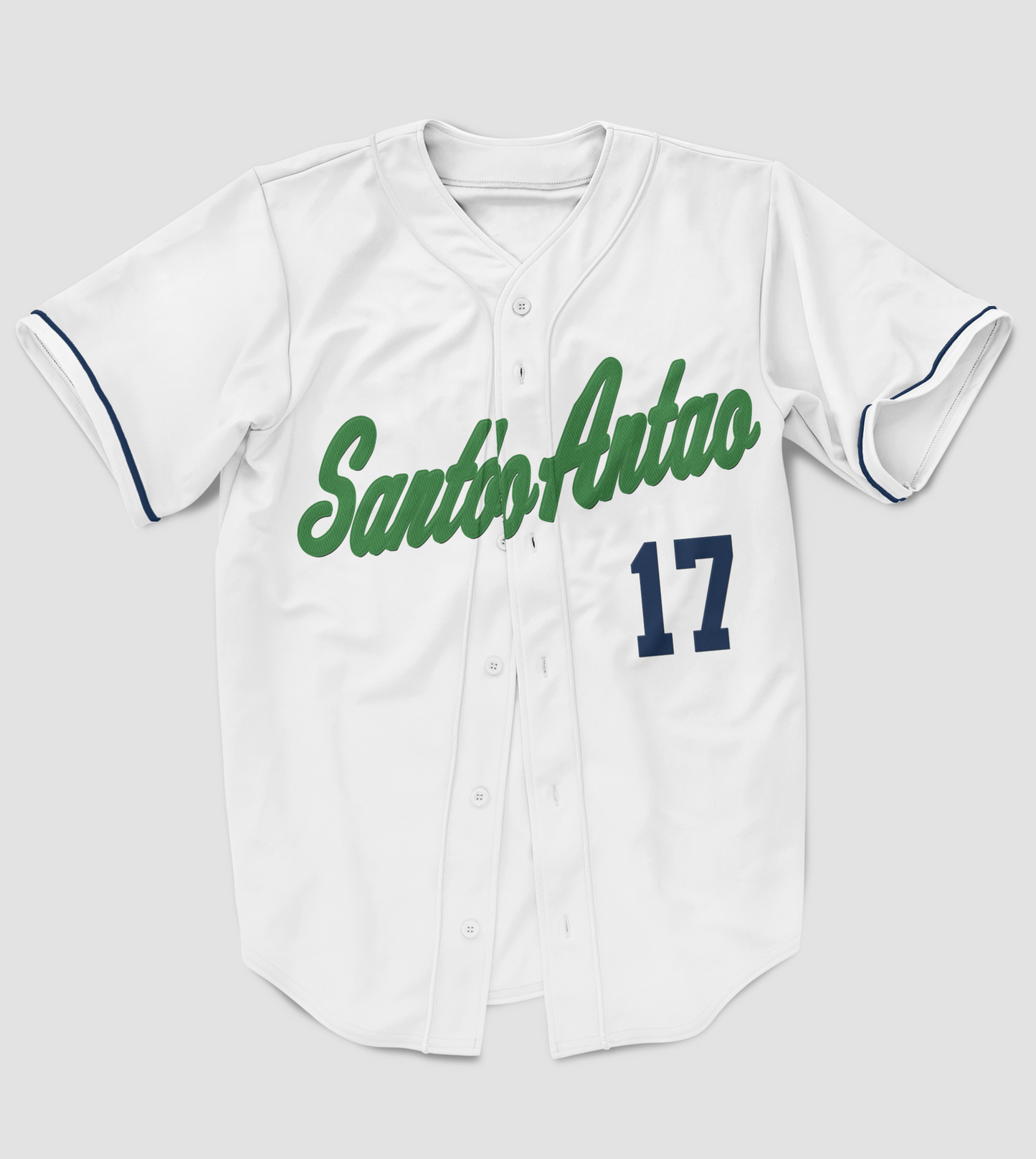 Santo Antão Full Button Authentic Baseball Jersey